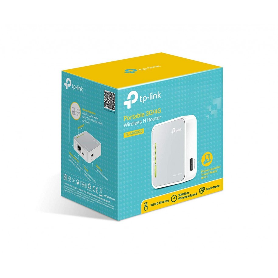 Mini Router Wifi Portatil Tp-Link Tl-Mr3020 Modem 3G 4G 150Mb