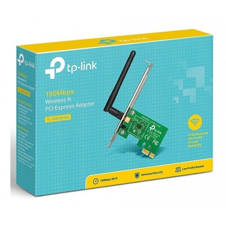 Placa Red Wireless Pci Express Tl-Wn781Nd 150Mbps Antena Desmontable