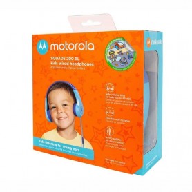 Auricular Infantil Vincha Motorola Squad 200 Azul Con Microfono