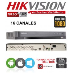 DVR HIKVISION 16 CANALES CCTV FULL HD 1080P + 2 IP MODELO DS-7216HGHI-K1 ALTA DEFINICION