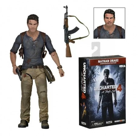 FIGURA NATHAN DRAKE UNCHARTED 4 NECA ORIGINAL