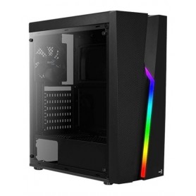 Gabinete Gamer Aerocool Bolt Black Mid Tower Rgb Luces Led