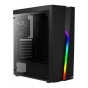 GABINETE GAMER AEROCOOL BOLT BLACK MID TOWER RGB LUCES LED