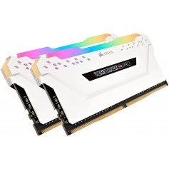 MEMORIA DDR4 32GB (2X16GB) 2666MHZ VENGEANCE RGB WHITE GAMER