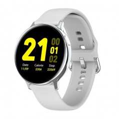 SMARTWATCH WEST S20 SILVER DEPORTIVO CONTADOR DE PASOS DISTANCIA RECORRIDA MONITOREO DE SUEÃO CRONOMETRO