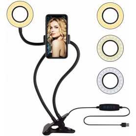 Aro De Luz Selfie Pronext Con Brazo + Soporte Para Celular Tik Tok Zoom Streaming