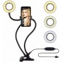 ARO DE LUZ SELFIE CON BRAZO + SOPORTE PARA CELULAR TIK TOK ZOOM STREAMING