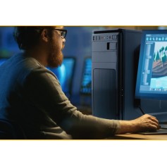 GABINETE PC XTECH ATX CON FUENTE 600W BLACK XTQ-209