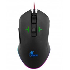 Xtech Mouse Optico Gamer Led Usb Mice Iluminado 6 Botones 3200Dpi Xtm-710