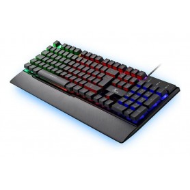 Teclado Gaming Xtech Con Apoya Muñeca Xtk-510S Gamer Armiger Rgb Usb (Xtk-510S)