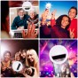 ARO DE LUZ RECARGABLE CON 3 INTENSIDADES PARA CELULAR ARO LED SELFIE NEGRO PROMO