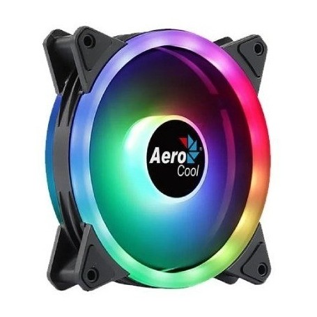 COOLER AEROCOOL FAN DUO 12 ARGB - DUAL RING RGB GAMER