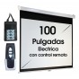 PANTALLA ELECTRICA DAZA 100 PULGADAS CON CONTROL REMOTO RETRACTIL PROYECTOR FSES120R