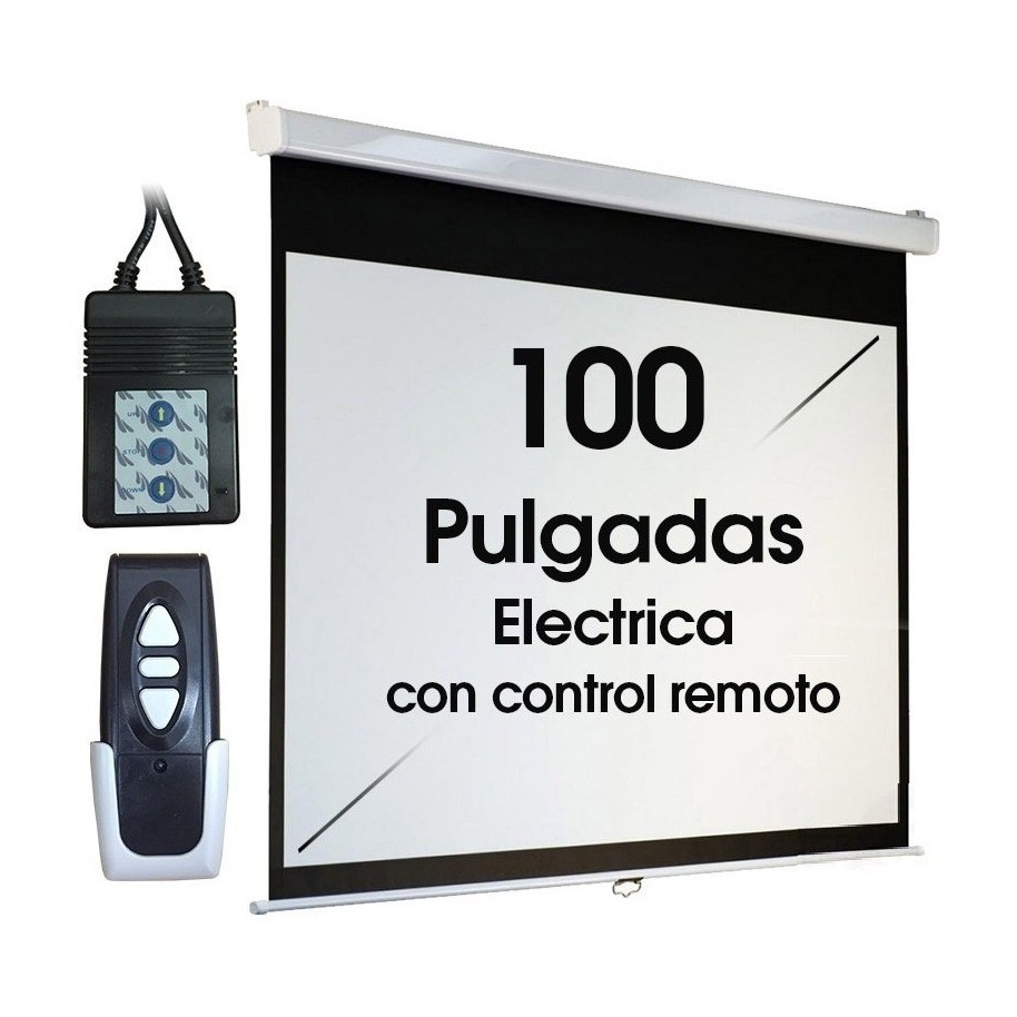 Pantalla Para Proyector 100 Colgar Pared Techo Retractil