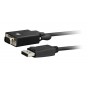 ADAPTADOR CONVERSOR DISPLAYPORT MACHO A VGA MACHO 1.8MTS CALIDAD XTECH XTC-342