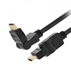 CABLE HDMI XTECH 3MTS CABEZA GIRATORIA REFORZADO CALIDAD PREMIUM CABLE DE VIDEO PIVOTEANTE 180 GRADOS XTC-610