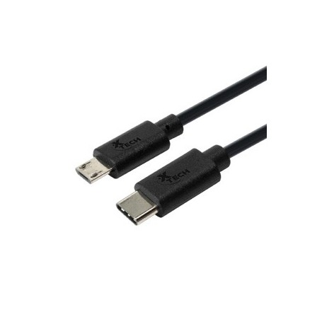 CABLE XTECH TYPE C A MICRO USB MACHO 1.8MTS XTC-520 TIPO C A V8