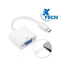 Cable Conversor Type C a Vga Hembra Xtc-550 Adaptador Xtech