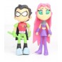 Set Figuras Teen Titans X5 Personajes En Bolsa 13Cm Coleccionable