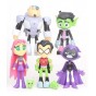 Set Figuras Teen Titans X5 Personajes En Bolsa 13Cm Coleccionable