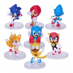 Figuras Sonic X7 Personajes En Bolsa 6Cm Coleccionable
