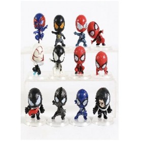 Figuras Spiderman X12 Personajes De 10 Cm Coleccionable