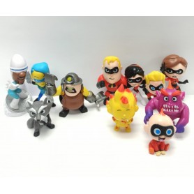 Figuras Los Increibles X11 Personajes Coleccionable