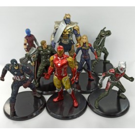 Figura Avengers De 8Cm X 8 Personajes Coleccionable