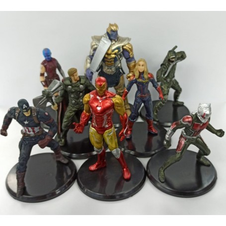 Figura Avengers De 8Cm X 8 Personajes Coleccionable