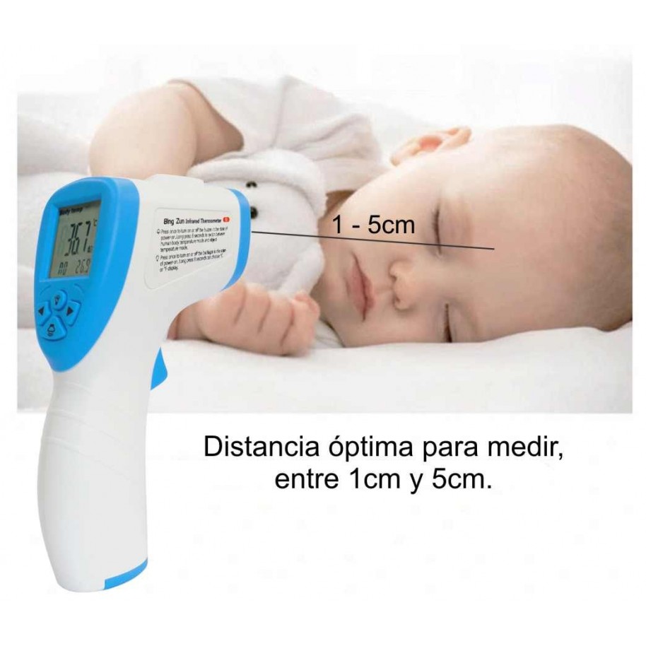 Termómetro Digital Infrarrojo Temperatura Corporal Distancia