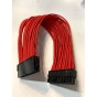 Cable Alargue Fuente Atx 24 Pines 24Cm Mallado Reforzado - Es Para Mother No Sirve Para Placas De Video