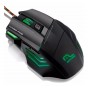 Mouse Gaming Warrior Rayner 207 Luz Led Verde 3200 Dpi Mouse Gamer 7 Botones Multilaser Con Pad Gamer Warrior