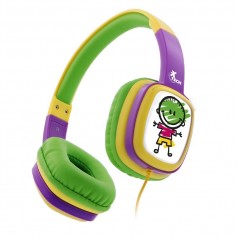 Auricular Infantil Xtech Xth-350Or Sound Art Kid Control Volumen Green And Purple