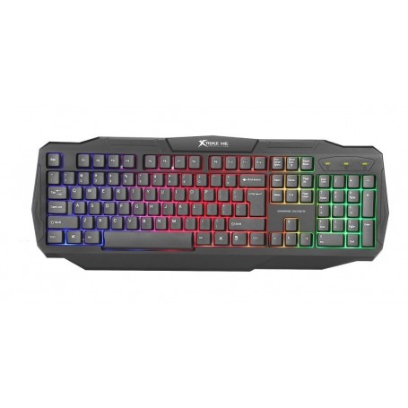 Teclado Gaming Xtrike Kb-302 Retroiluminado Rgb Black Backlight Keyboard Gamer