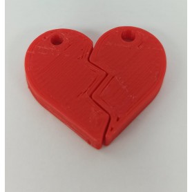 Figura Impresa 3D Corazon Parejas