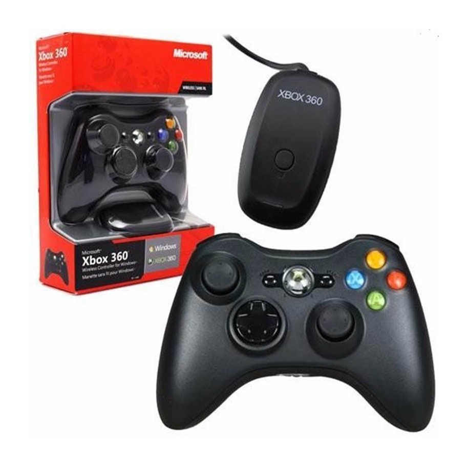 Mando xbox 360 para xbox / pc / computadora - negro SEISA