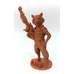 Figura Impresa 3D Rocket Raccoon 12Cm