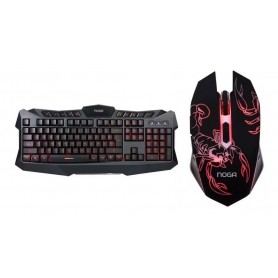 Combo Gamer Noga Teclado y Mouse Retroiluminado Gaming Kit Nkb-5320