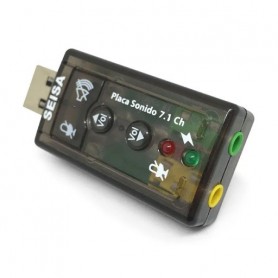 PLACA DE SONIDO 7.1 CON CONTROL DE VOLUMEN SEISA
