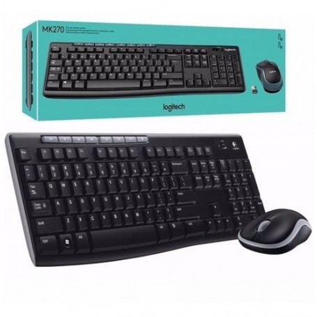 Combo Teclado & Mouse Inalámbrico Logitech Mk270