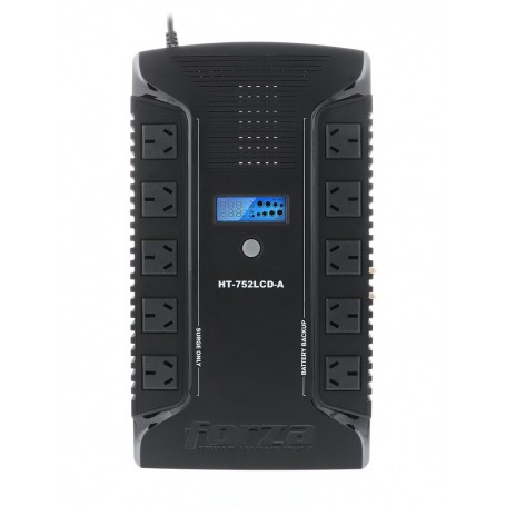 Ups Forza Interactiva Serie Ht 750Va 375W Torre 10 Tomas Iram Usb 220v Luz Led Ht-752lcd-a