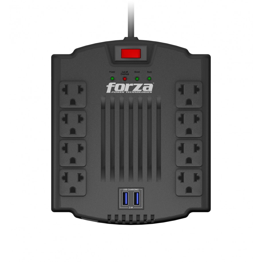 Estabilizador de Tensión Forza Fvr-1602a 220v 1600va800w 6-iram