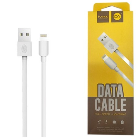 Cable Lightning Marvo Cable Para Iphone Ipad Clasico Blanco Data Cable Full Speed 1 Metro Dt0070A