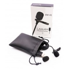 Microfono Corbatero Lavalier Para Pc Usb Reforzado Ideal Conferencias Zoom
