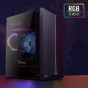 Gabinete Gamer Aerocool Split Black Rgb Gamer Mid Tower (No Incluye Fuente De Alimentacion)