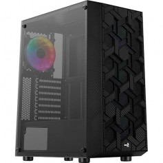 Gabinete Aerocool Hive Incluye 3 Fans Argb y Tg (2x20cm) Mid Tower Alta Gama (No Incluye Fuente)