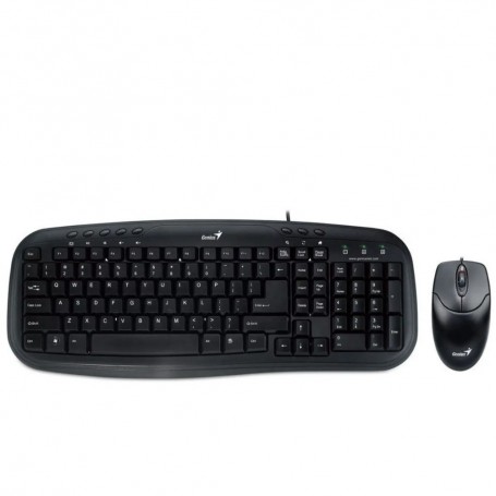 Combo Teclado Y Mouse Genius Smart Km-200 Español Negro Usb