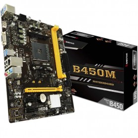 Mother B450mh Am4 Biostar Amd Ryzen Apu Vga Hdmi 4k Usb 3.0