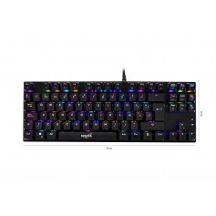 Teclado Mecanico Nisuta Gamer Rgb 61Teclas Con Software Gaming Mechanical Nskbgz88 Con Luz Led Gamer