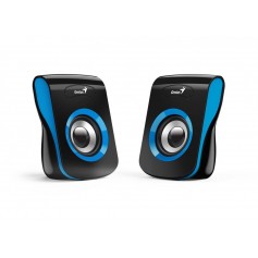 Parlante Genius Usb Sp-Q180 Para Pc Tv 6w Azul 2.0 Multimedia Stereo Usb